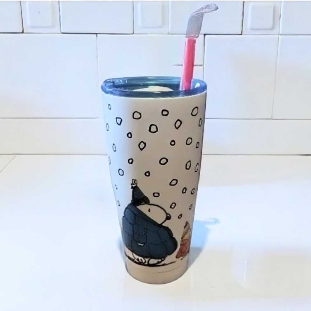NEW Peanuts Snoopy and Woodstock Winter Tumbler